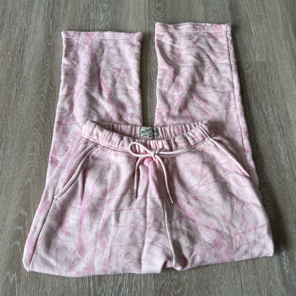 Dairy Boy Pink Camo Sweat Pant